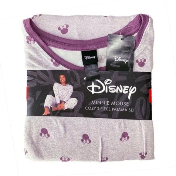 New! Disney 2 Piece Soft Cozy Minnie Mouse Relaxed fit Pajama Lounge Set - Picture 5 of 6